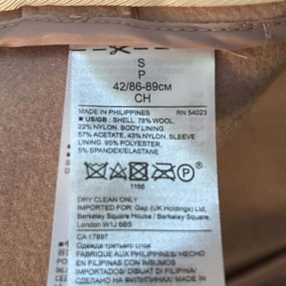 Banana Republic Melton Wool Wrap Coat | Dusty Pink | Small - Picture 11 of 12